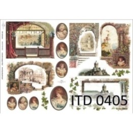 Decoupagepapier ITD D0405M