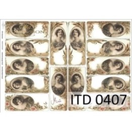 Decoupagepapier ITD D0407M