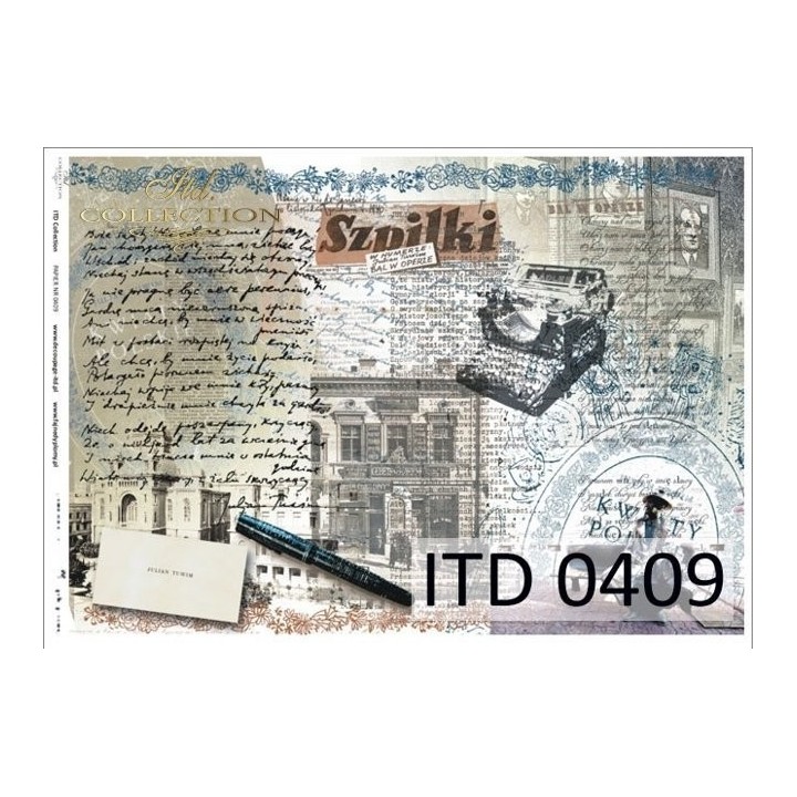 Decoupagepapier ITD D0409M