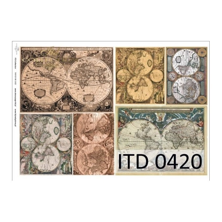 Decoupagepapier ITD D0420M