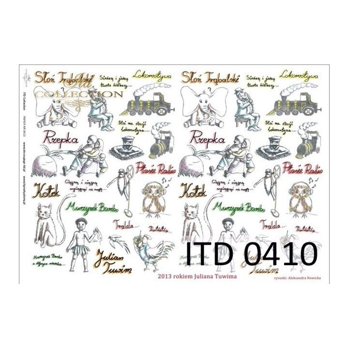 Decoupagepapier ITD D0410M