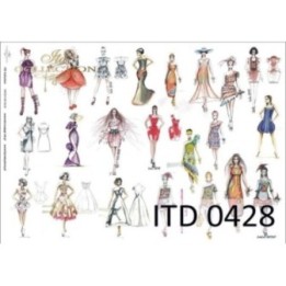 Decoupagepapier ITD D0428M