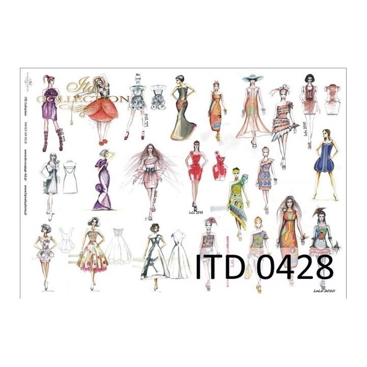 Decoupagepapier ITD D0428M