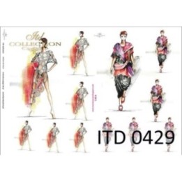 Decoupagepapier ITD D0429M