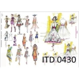 Decoupagepapier ITD D0430M