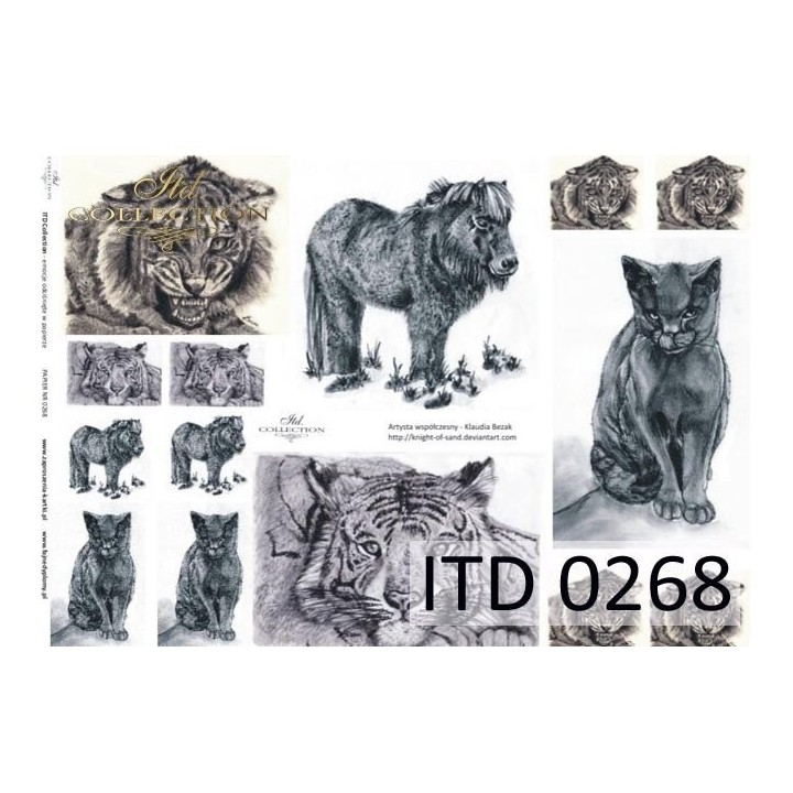 Decoupagepapier ITD D0268M