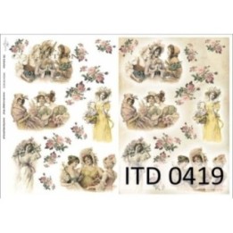 Decoupagepapier ITD D0419M