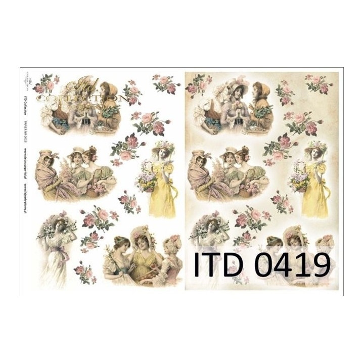 Decoupagepapier ITD D0419M