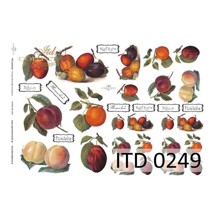 Decoupagepapier ITD D0249M