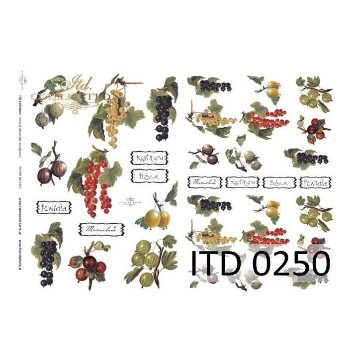 Decoupagepapier ITD D0250M