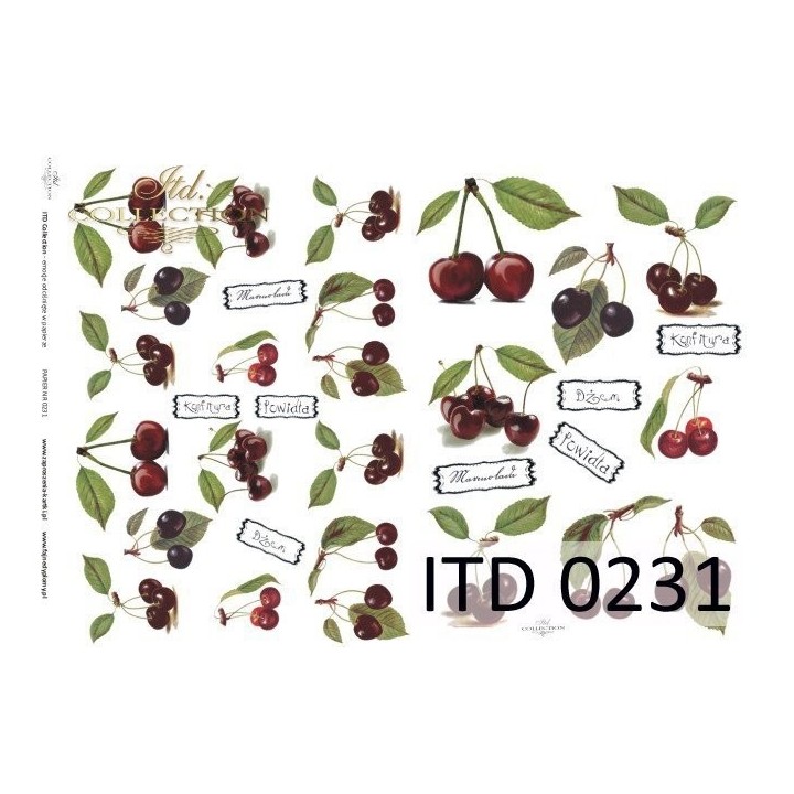 Decoupagepapier ITD D0231M