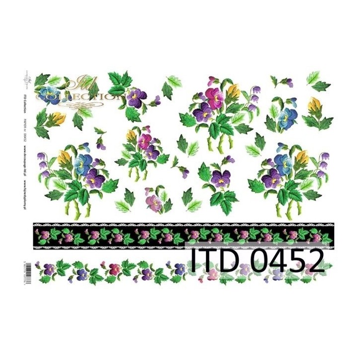 Decoupagepapier ITD D0452M