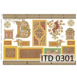 Decoupagepapier ITD D0301M