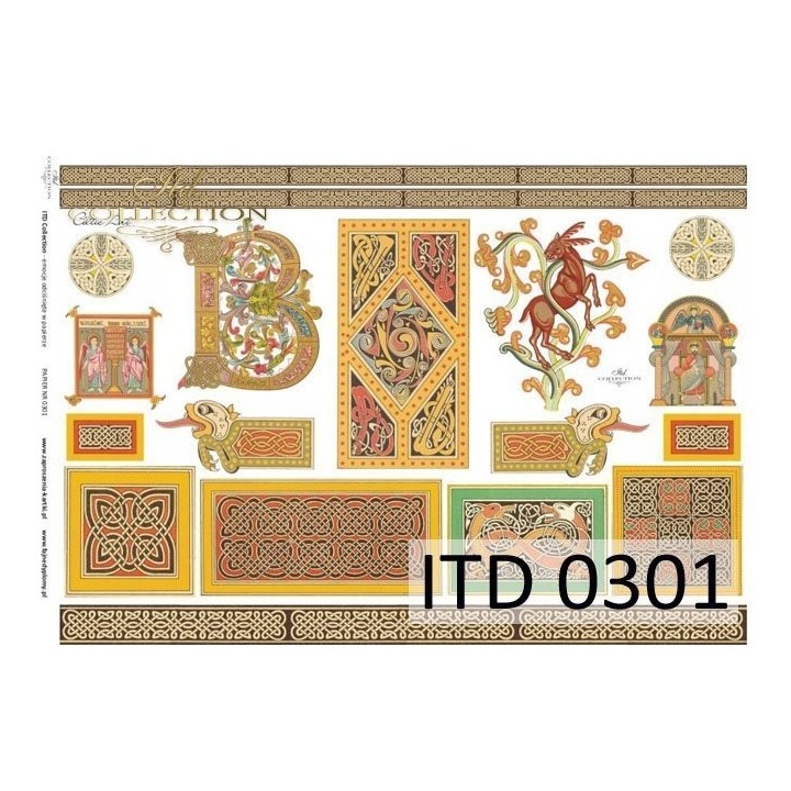 Decoupagepapier ITD D0301M