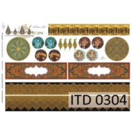 Decoupagepapier ITD D0304M