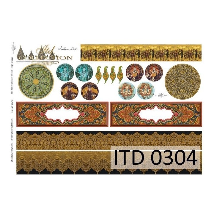 Decoupagepapier ITD D0304M