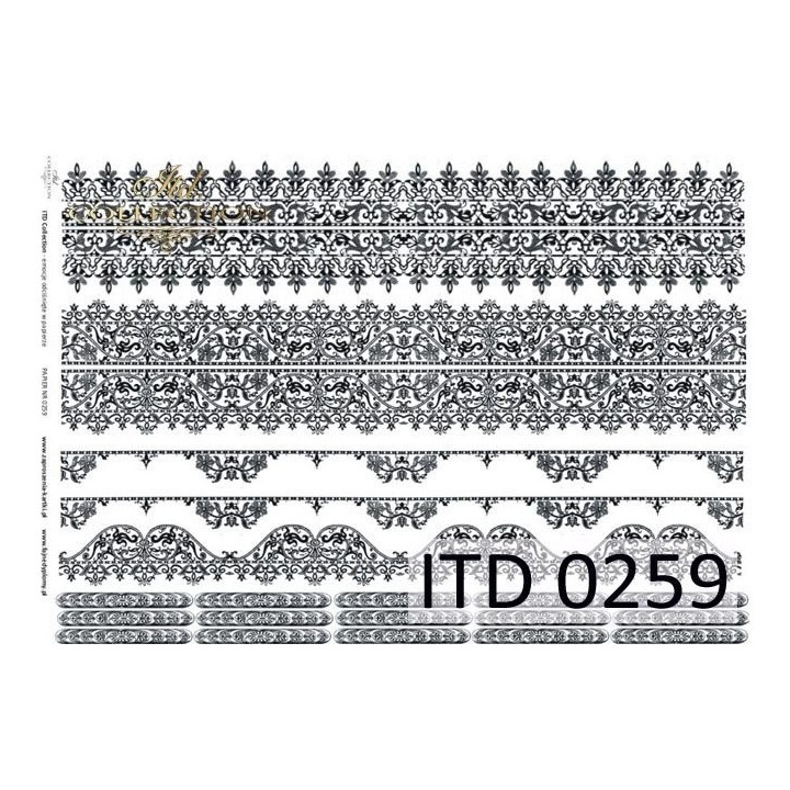 Decoupagepapier ITD D0259M