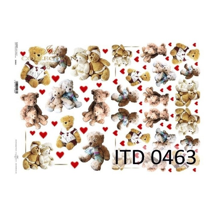 Decoupagepapier ITD D0463M