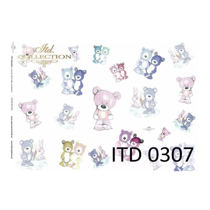 Decoupagepapier ITD D0307M