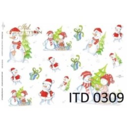 Decoupagepapier ITD D0309M