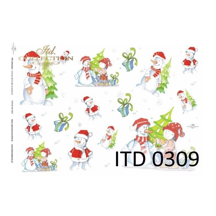 Decoupagepapier ITD D0309M