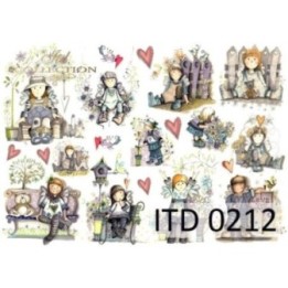 Decoupagepapier ITD D0212M