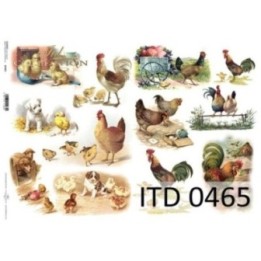 Decoupagepapier ITD D0465M