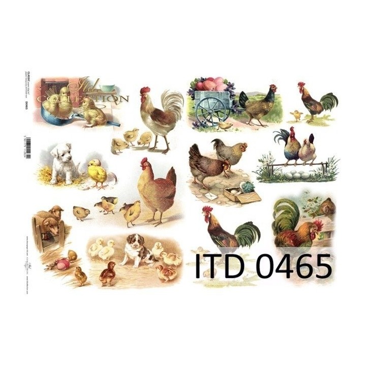 Decoupagepapier ITD D0465M