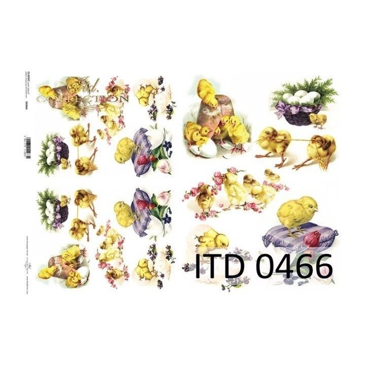 Decoupagepapier ITD D0466M