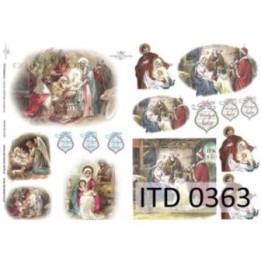 Decoupagepapier ITD D0363M