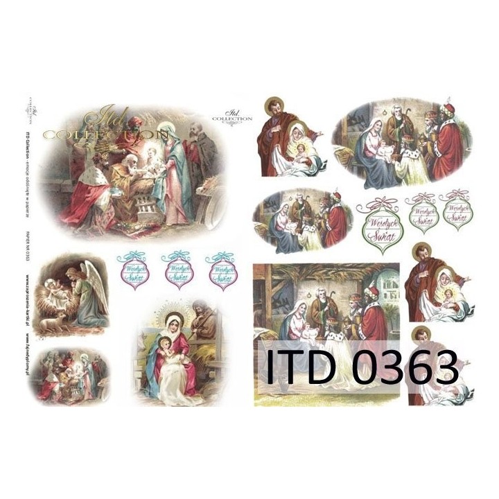 Decoupagepapier ITD D0363M