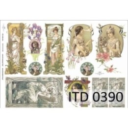 Decoupagepapier ITD D0390M
