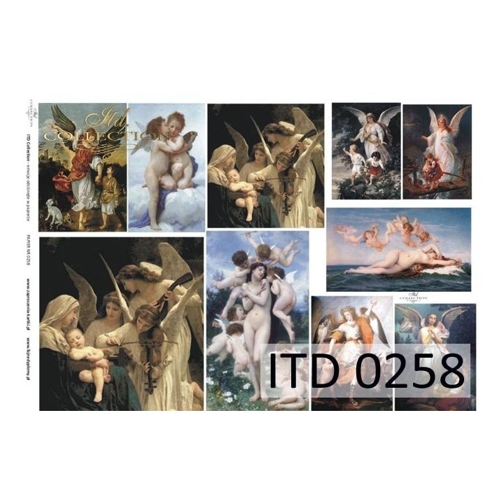 Decoupagepapier ITD D0258M