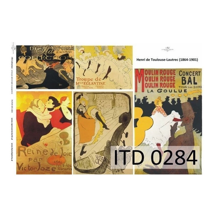 Decoupagepapier ITD D0284M
