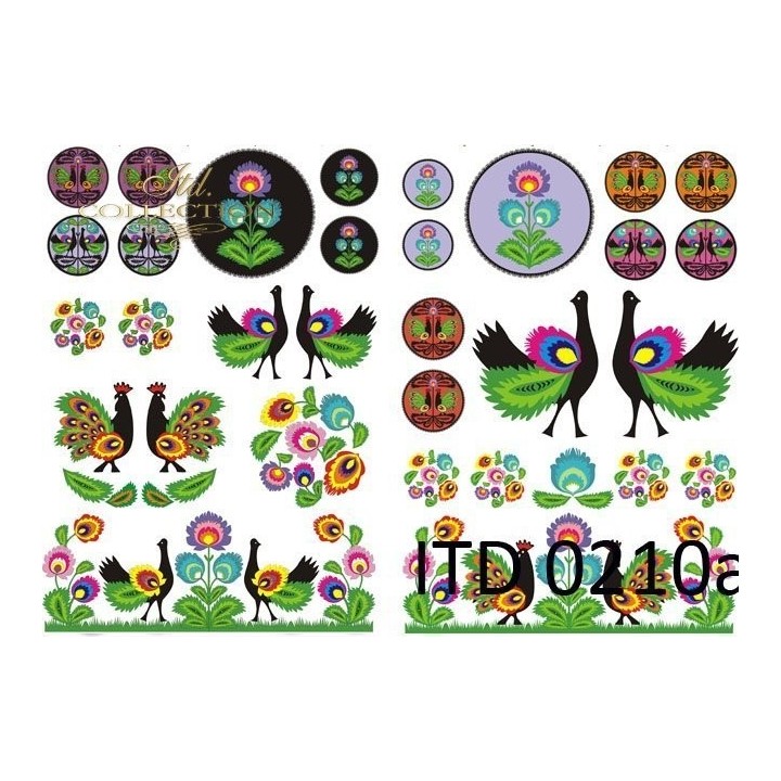 Decoupagepapier ITD D0210M