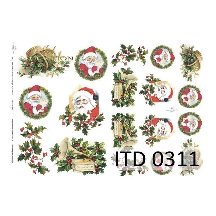 Decoupagepapier ITD D0311M