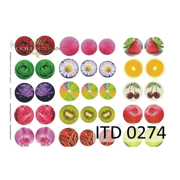 Decoupagepapier ITD D0274M