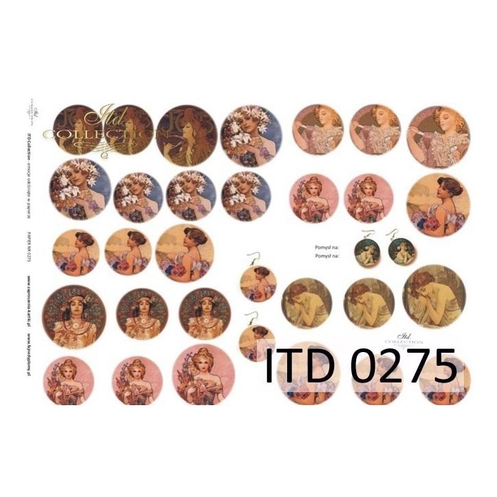 Decoupagepapier ITD D0275M