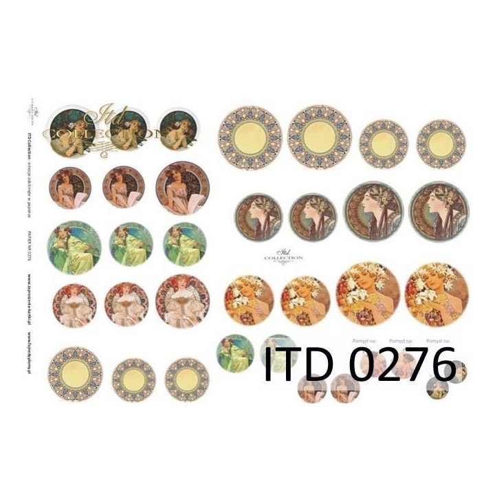 Decoupagepapier ITD D0276M