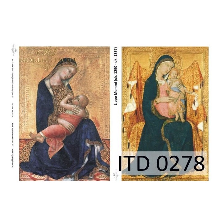 Decoupagepapier ITD D0278M