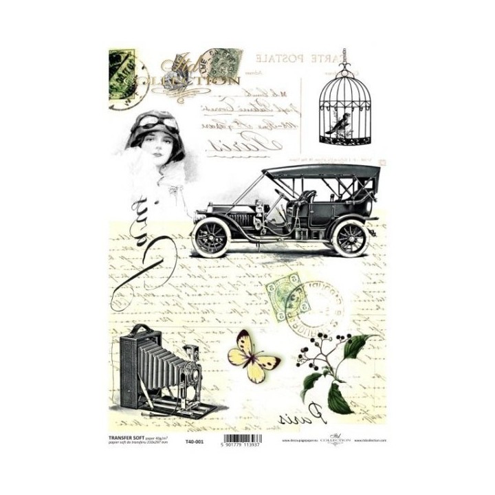 Transferpapier voor decoupage ITD T4001