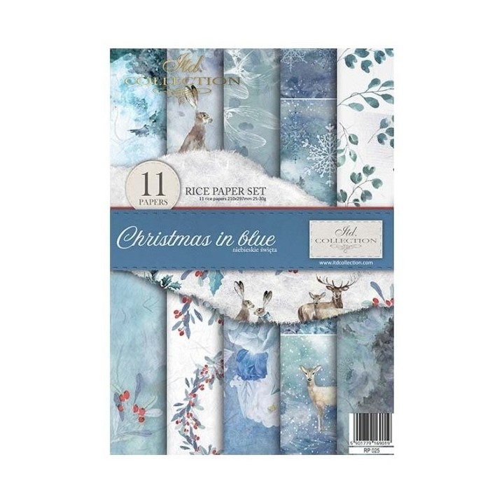 Creatieve set RP025 Kerstmis in blauw