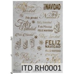 Rijstpapier RH0001 met Hot Print A5