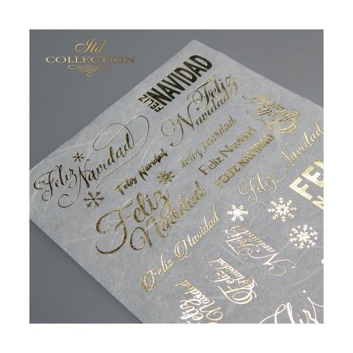 Rijstpapier RH0001 met Hot Print A5