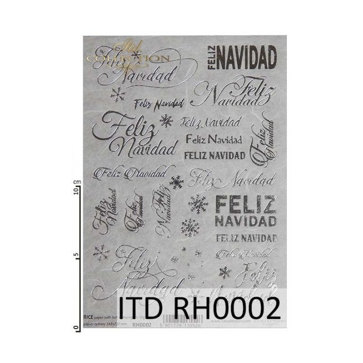 Rijstpapier RH0002 met Hot Print A5