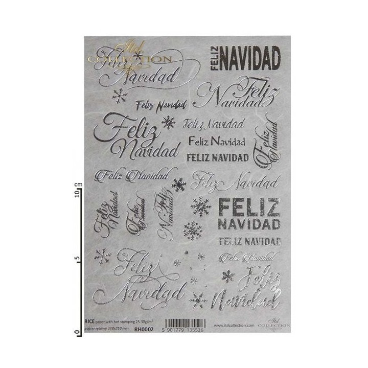 Rijstpapier RH0002 met Hot Print A5