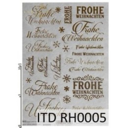 Rijstpapier RH0005 met Hot Print A5