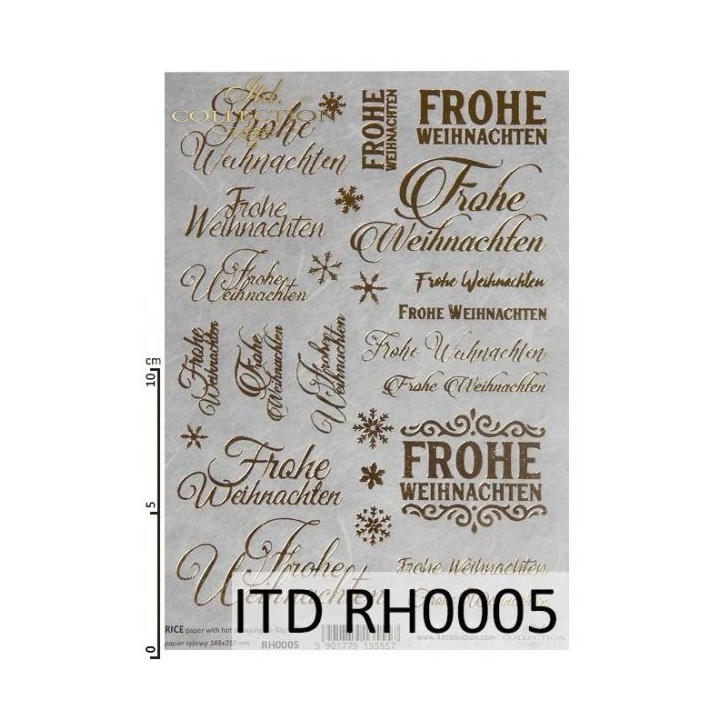 Rijstpapier RH0005 met Hot Print A5