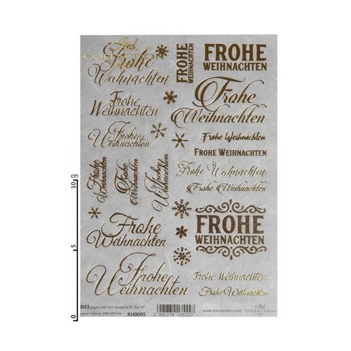 Rijstpapier RH0005 met Hot Print A5