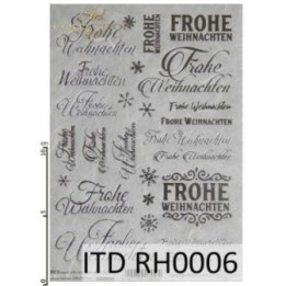 Rijstpapier RH0006 met Hot Print A5